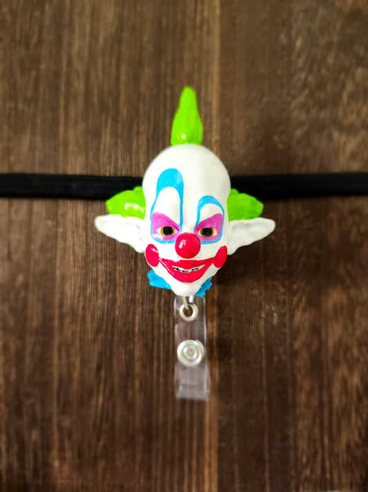 Space Clown Badge Clip